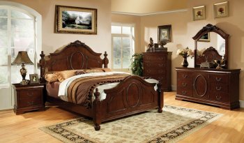 CM7952 Velda II Bedroom in Warm Cherry w/Options [FABS-CM7952 Velda II]