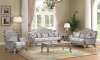 Violet Sofa & Loveseat Set in Light Gray Fabric