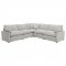 Collins Power Motion Sectional Sofa 609560P Gray Fabric -Coaster