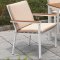 Aisha Outdoor 7Pc Table Set CM-OT1867T-69 in White & Oak