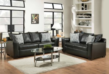 Yahtzee Sofa 53820 in Onyx Fabric by Acme w/Options [AMSS-53820-Yahtzee]