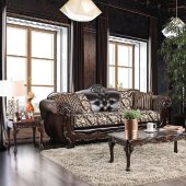 Quirino Sofa SM6416 Sofa in Light & Dark Brown w/Options