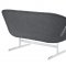 Wing Loveseat in Dark Gray Fabric by Modway