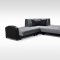 Samantha Sectional Sofa Bed in Gray Fabric by Skyler Design