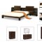 6 Piece Dark Cappuccino Finish Contemporary Bedroom Set