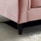 Taylor Sofa 642 in Pink Velvet Fabric by Meridian w/Options