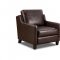 Black or Brown Bonded Leather Modern Accent Chair