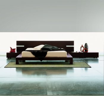 Win Modern Bedroom in Wenge by Rossetto w/Options [Rossetto-Win-Wenge]