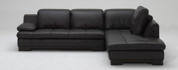 Espresso Full Leather Contemporary Sectional Sofa [VGSS-KK1052]