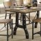 Kirstin Counter Ht Dining Table CM3573PT in Rustic Oak w/Options