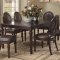 Brown Cherry Finish Traditional Dining Table w/Optional Items