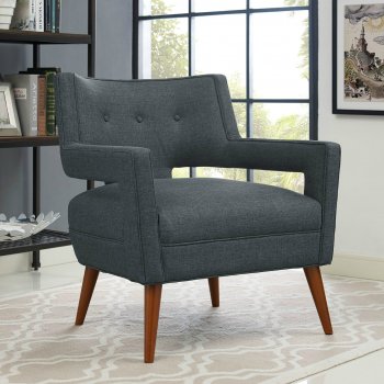 Sheer Accent Chair Set of 2 EEI-2142-GRY in Gray by Modway [MWAC-EEI-2142-Sheer Gray]