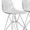 Cresco Set of 4 Dining Chairs CR19CL in Clear by LeisureMod