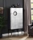 Yoela Wine Cabinet AC01996 in Leather & Aluminum by Acme