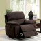 Amaris Motion Sofa CM6596 in Brown Fabric w/Options