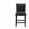 D06BS Bar Stool Set of 4 in Dark Gray Fabric by Global