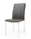 Sydney Dining Chair Set of 2 by J&M in Gray Eco-Leather