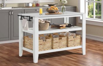 Sezye Kitchen Island AC00395 in White by Acme [AMKI-AC00395 Sezye]