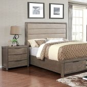 Ariella Bedroom w/Drawer Footboard CM7862DR in Gray w/Options