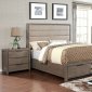 Ariella Bedroom w/Drawer Footboard CM7862DR in Gray w/Options