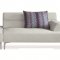 Manhattan 421009 Sectional Sofa in White Fabric by New Spec