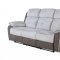 U5050 Motion Sofa & Loveseat Set in Light & Dark Gray by Global