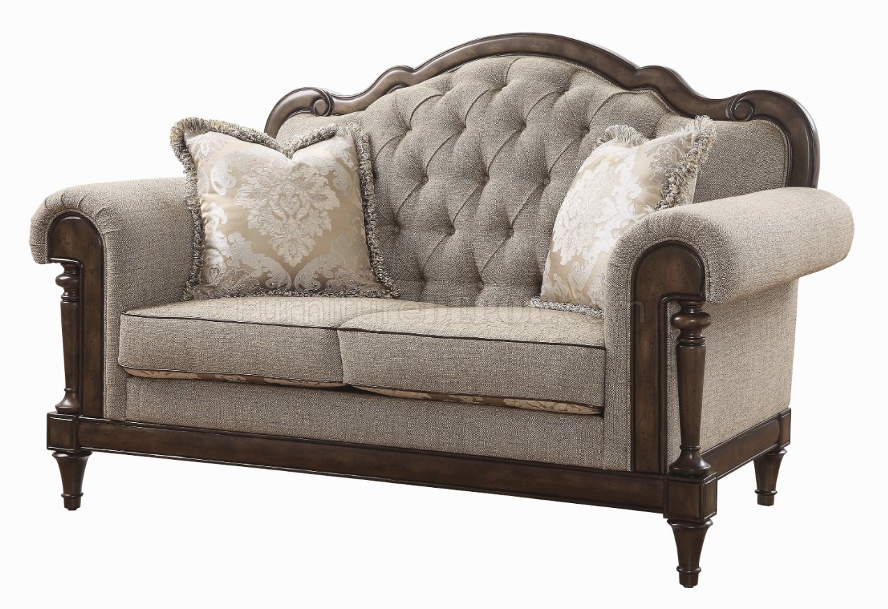 Heath Court Sofa 16829 in Neutral Light Brown by Homelegance