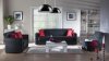 Tokyo Rainbow Black Sofa Bed in Fabric by Sunset w/Options