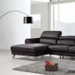 Doss Sectional Sofa 9214 in Black Eco-Leather by VIG