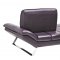 Roxi Sofa in Eggplant Full Leather by At Home USA w/Options