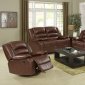 4172 Reclining Sofa in Brown Leatherette w/Options