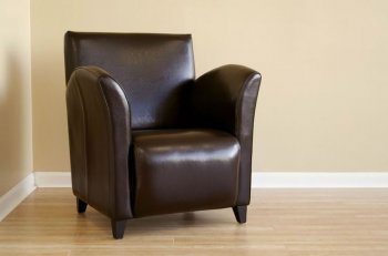 Dark Toned Contemporary Club Chair [WICC-A-81Dark Brown]