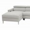 Beryl Power Sectional Sofa 650370PP in Light Grey by Coaster