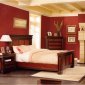 Two-Toned Distressed Cherry Hand Finished Elegant Bedroom