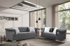 LCL-005 Sofa & Loveseat Set in Gray Velvet