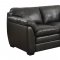 Midtown Sofa & Loveseat in Black Leather Match w/Options