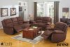 Chocolate Fabric Modern Reclining Sofa & Loveseat Set w/Options