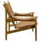 Warrior Lounge Chair in Tan Leather by Modway