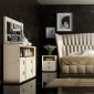 Velvet Bedroom by ESF w/ Sand Eco-Leather Bed & Options