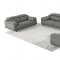 Wolford Sofa Set 3Pc in Grey Half Leather by VIG