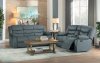 Discus Reclining Sofa & Loveseat 9526GY in Gray by Homelegance