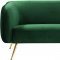 Harlow Sofa 685 in Green Velvet Fabric by Meridian w/Options