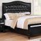 Ariston Bedroom CM7171BK w/Padded Headboard in Black w/Options