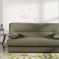 Modern Sage Microfiber Convertible Sofa Bed with Storage