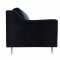 Milan Sofa TOV-L4112 in Black Velvet Fabric by TOV Furniture