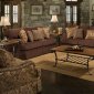 Muse Chocolate Fabric Modern Sofa & Loveseat Set w/Options