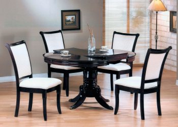 Dark Brown Finish Transitional 5Pc Dining Set w/Cushioned Seats [YTDS-RY6858-Ryan]