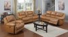 Marshall Avenue Power Motion Sofa Set in Cream Leather