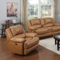 Marshall Avenue Power Motion Sofa Set in Cream Leather