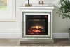 Noralie Electric Fireplace 90868 in Mirrored by Acme